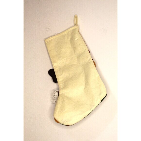 Christmas Queen Reindeer 3D Stocking 18 inches Red Beige Holiday Decor NWT - Picture 2 of 8